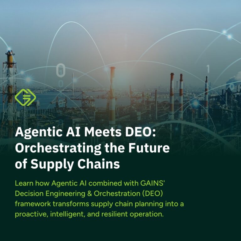 Agentic AI Meets DEO: Orchestrating the Future of Supply Chains - GAINS