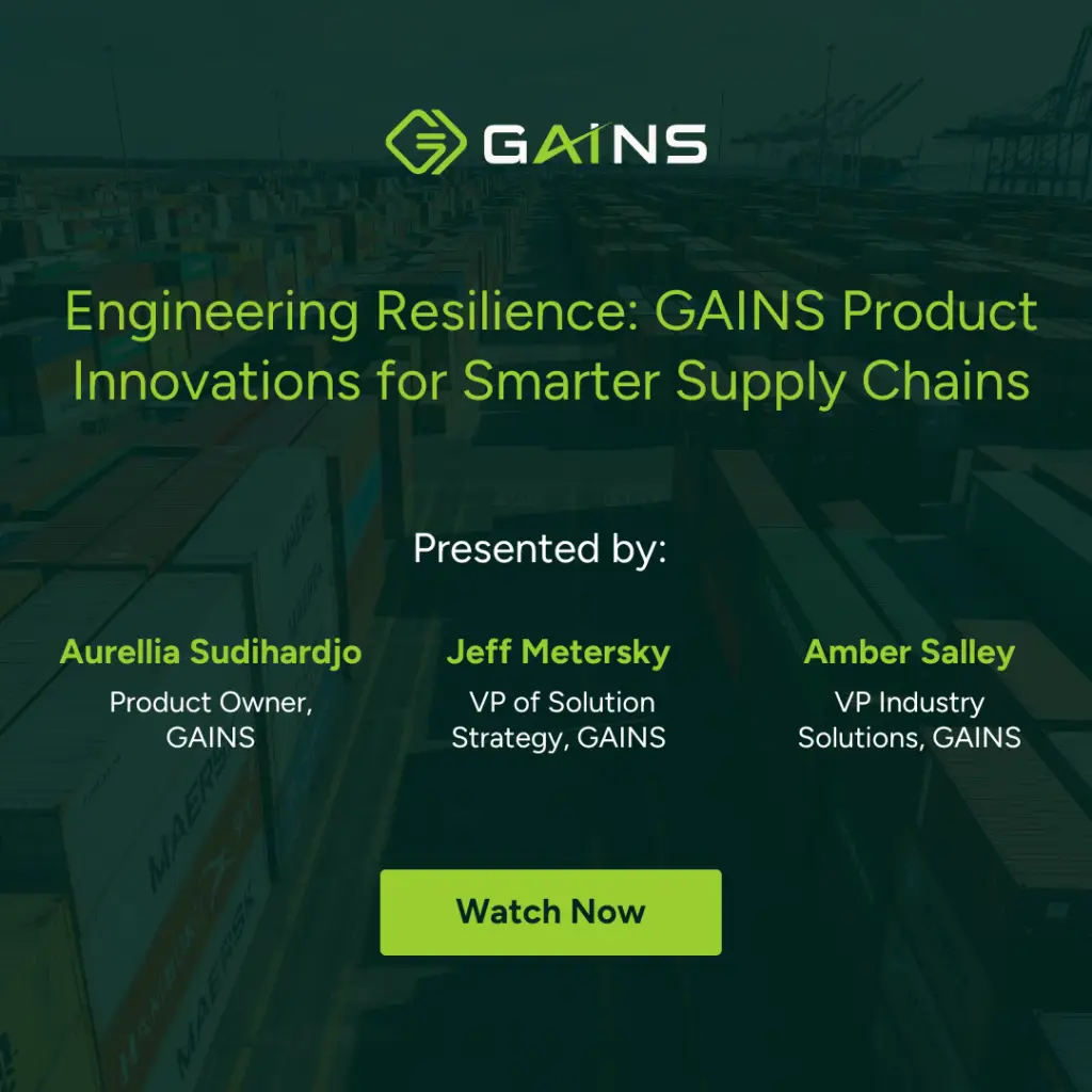 Engineering Resilience: GAINS Innovations Driving Smarter Supply Chain Decisions
